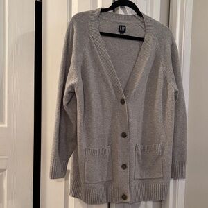 GAP Women's Heather Gray Cardigan
